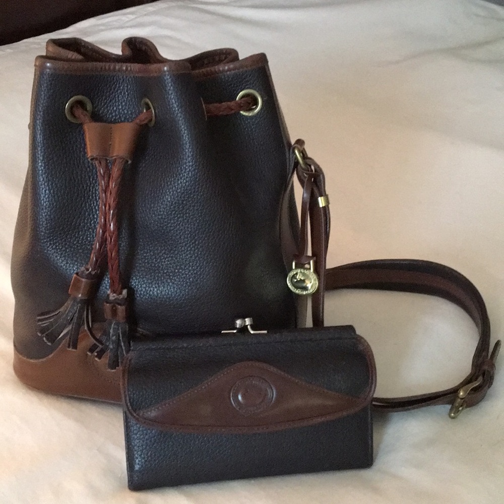 Vintage Dooney & Bourke Bucket Bag & Wallet